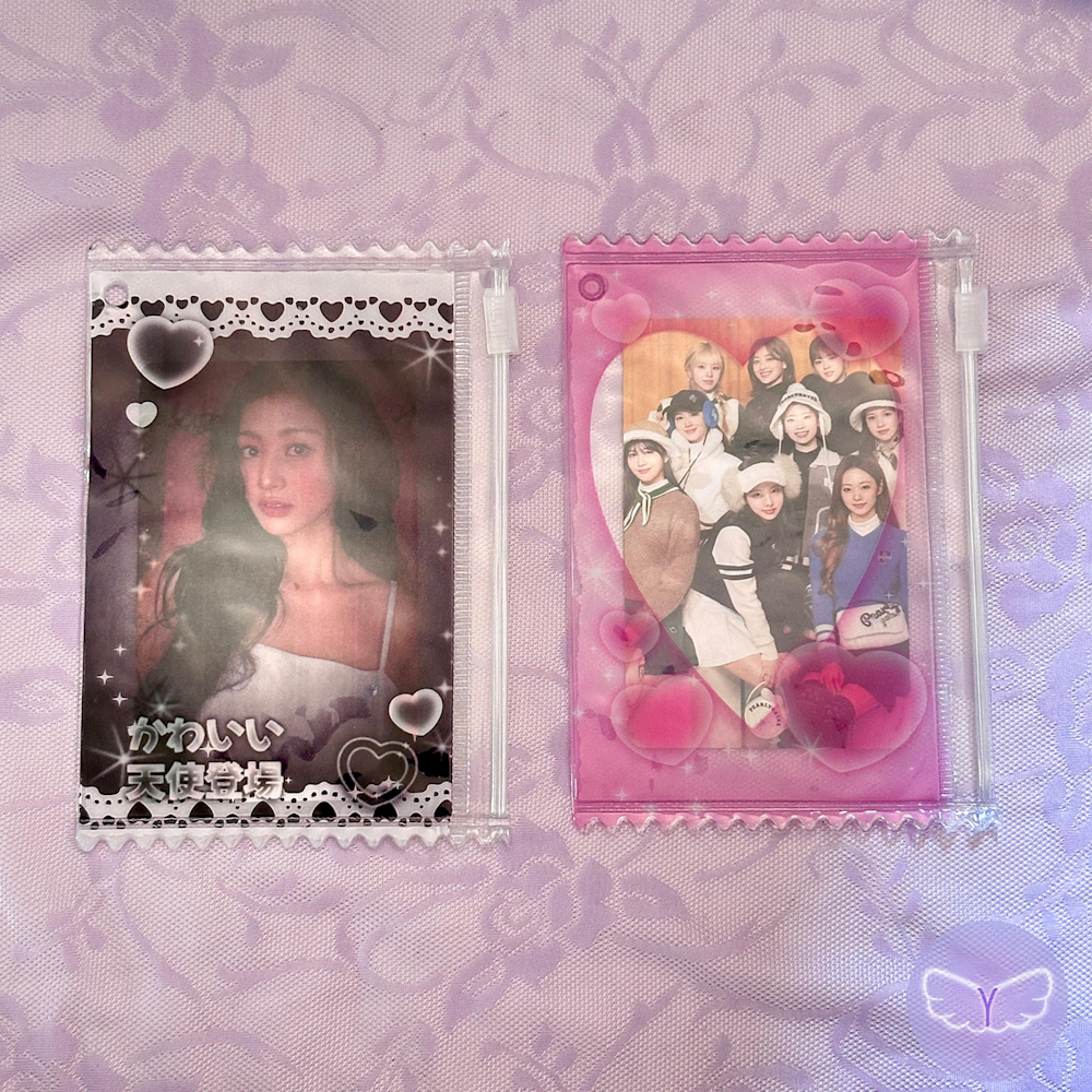 Photocard Holder Fofo Transparente estilo pacotinho, Photoholder para photocard de Idols de kpop