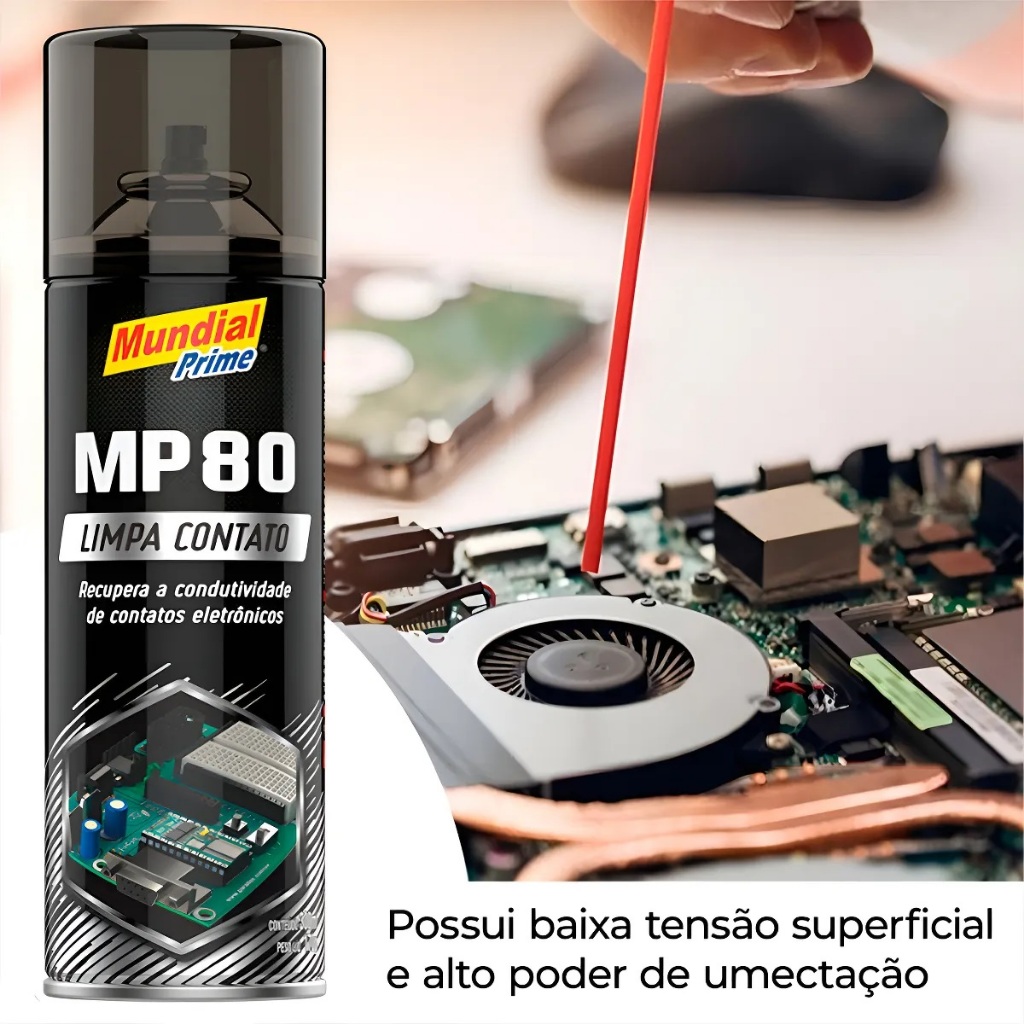 Spray Limpa Contato Elétrico Manutenção Eletrônica Removedor - 300ml