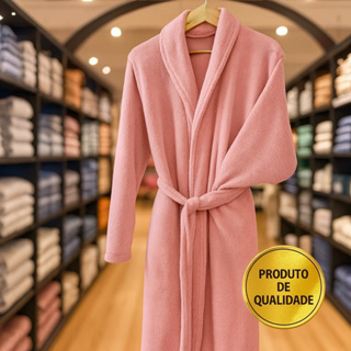 Roupão Microfibra Corttex Conforto Premium e Alta Absorção – Roupão de Banho Quentinho e Super Macio em Oferta na Shopee