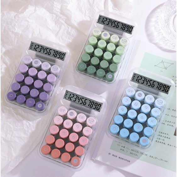 Calculadora Portátil 10 dígitos Com Tela LCD Grande, Material ABS, Teclas Arredondadas e Operação fácil Escritórios