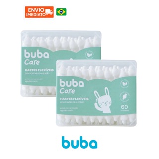Cotonetes Hastes Flexíveis Buba Infantil Para Bebês Com 60 120 ou 240 Unidades em Oferta na Shopee