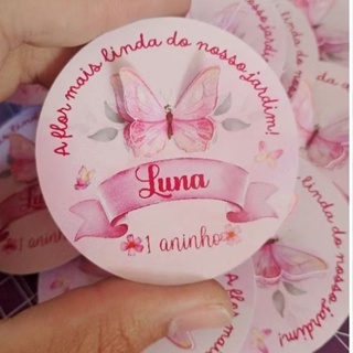 tags para bola acrilica JARDIM ENCANTADO 3D personalizado papel fotografico em Oferta na Shopee