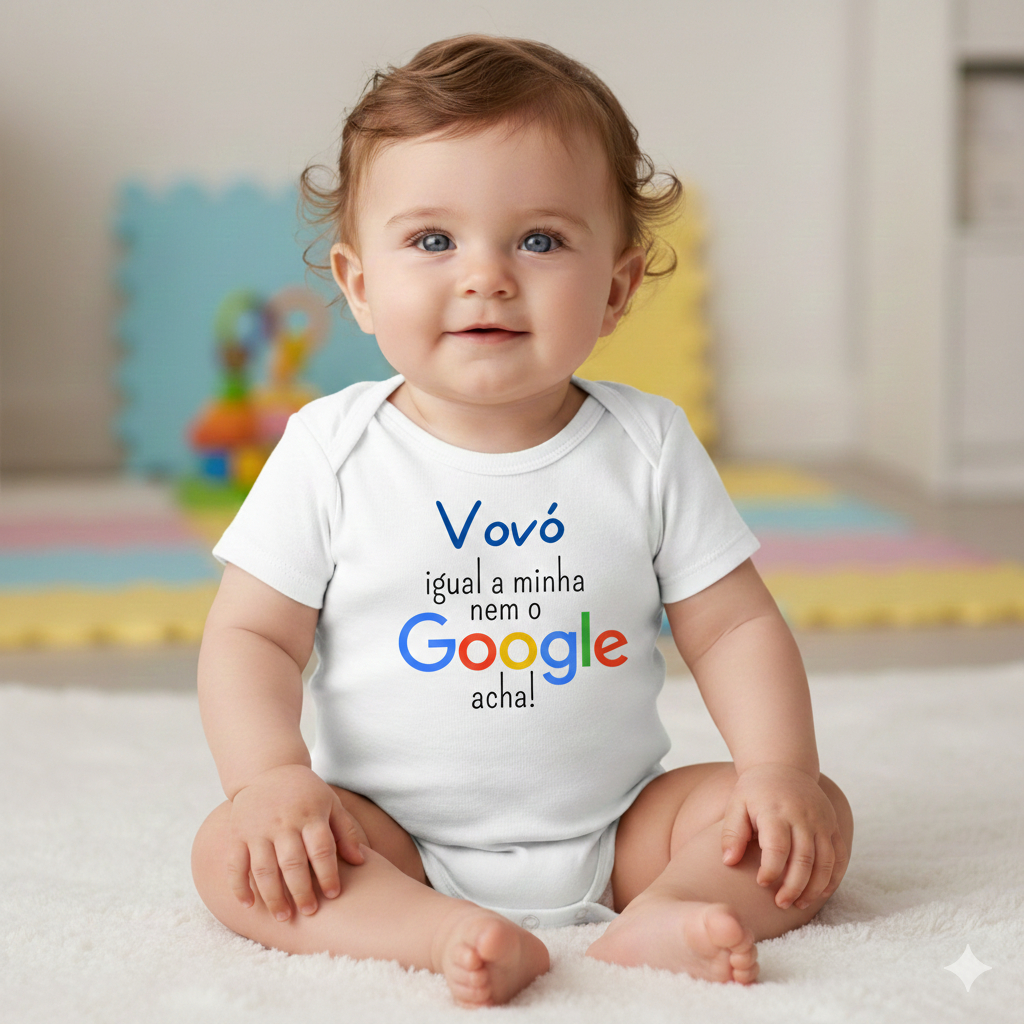 Body Bebê Menino e Menina HUmor Meme Divertido Google Melhor Mãe Dinda Vovó do Mundo Família — R$ 30,00 em Shopee
