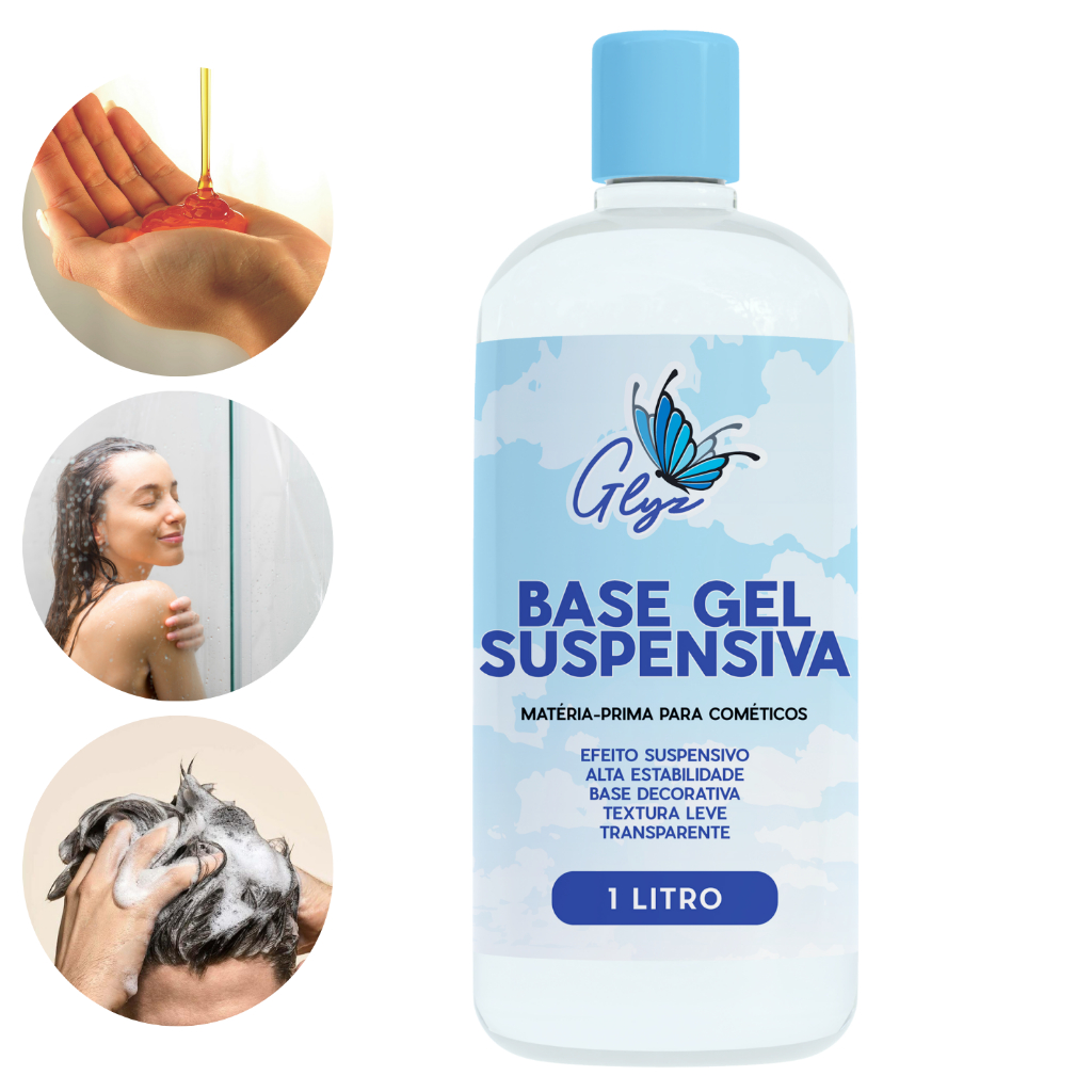 Crie cosméticos decorativos em casa com Base Gel com Suspensão de alta qualidade