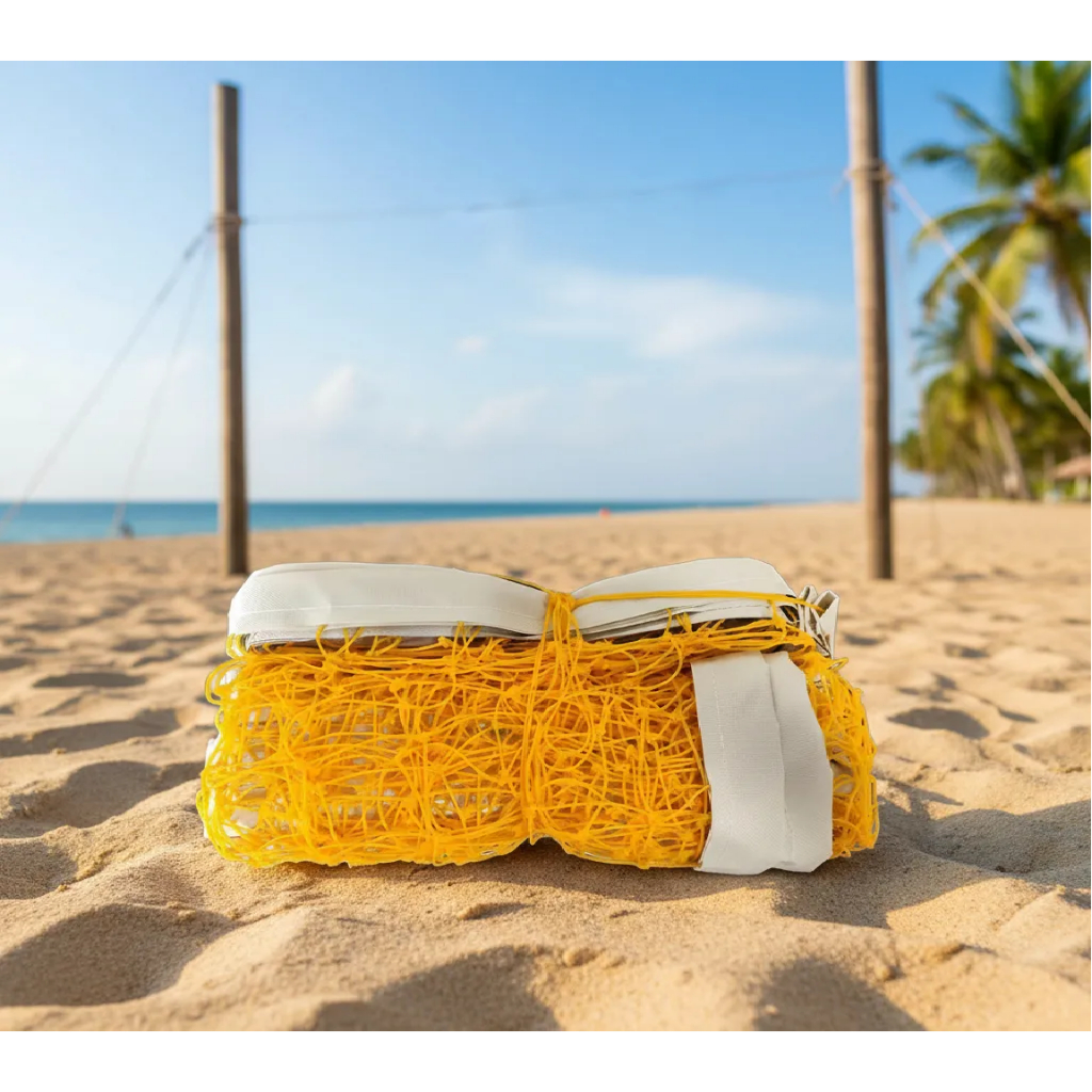 REDE DE PETECA 6 METROS 4 FAIXAS + 4 PETECAS OFICIAL  + CABO DE AÇO