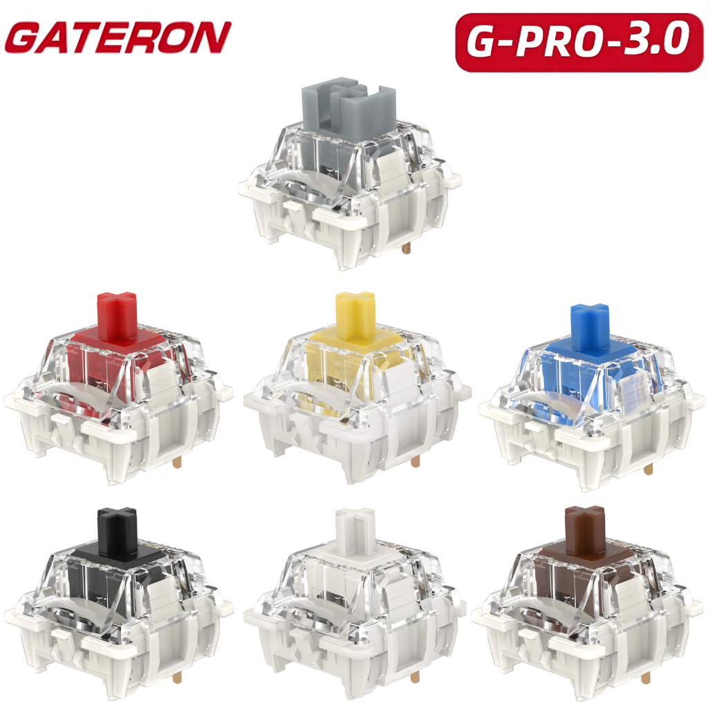 Switch Gateron G Pro V3 3.0 3 Pinos Pré Lubrificado Para Teclado Mecânico
