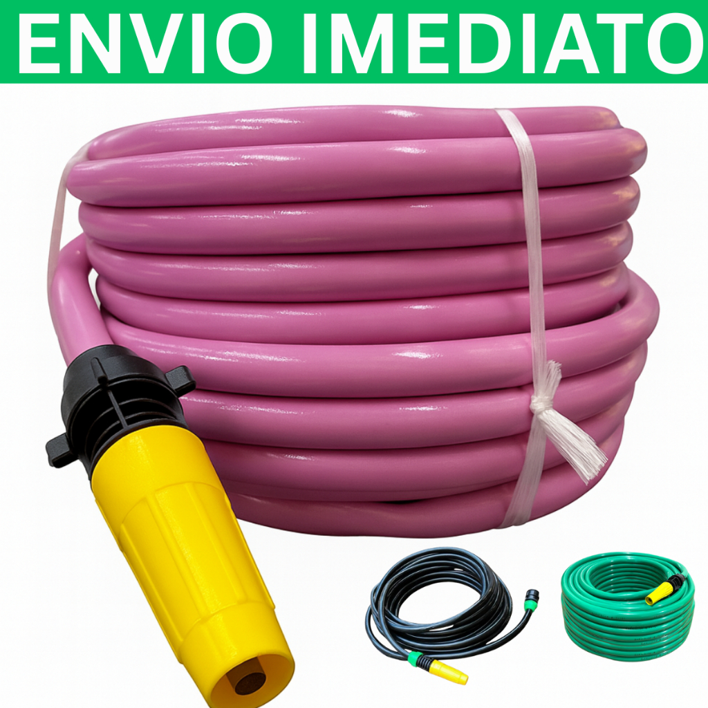 Mangueira de Jardim Metros Reforçada Lisa Flexivel Mangueiras Rosa Preta e Verde em Oferta na Shopee