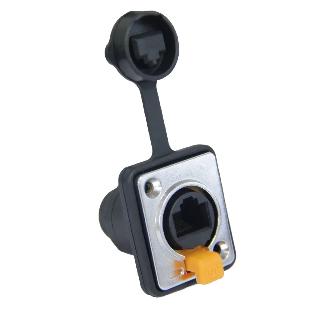 Adaptador RJ45 Fêmea Painel  CAT5/CAT6 em Oferta na Shopee