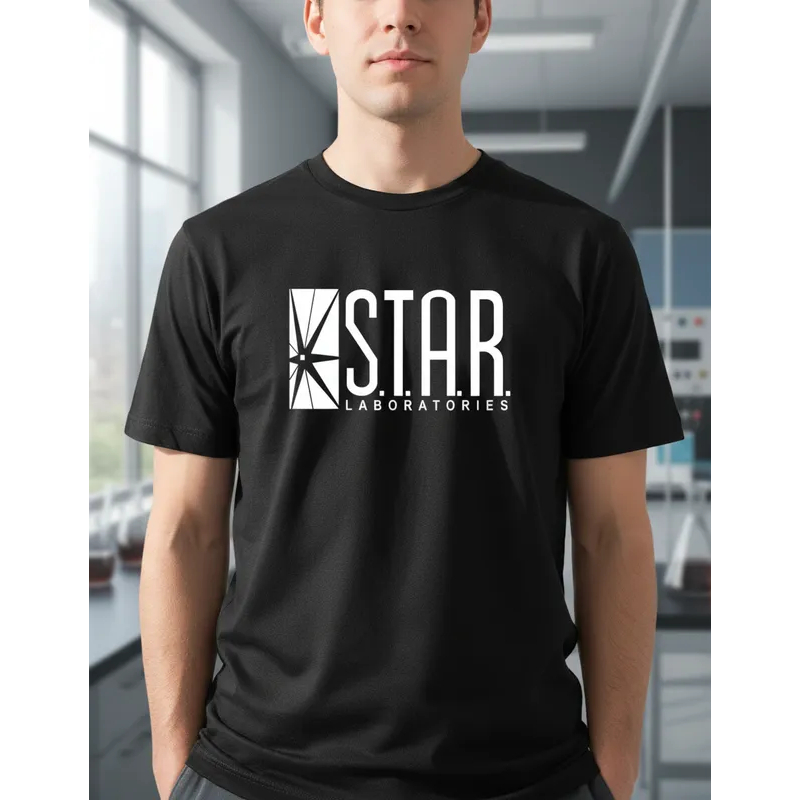 Camiseta Camisa Star Laboratório Labs Dc Comics Hérois Nerd Unissex Flash