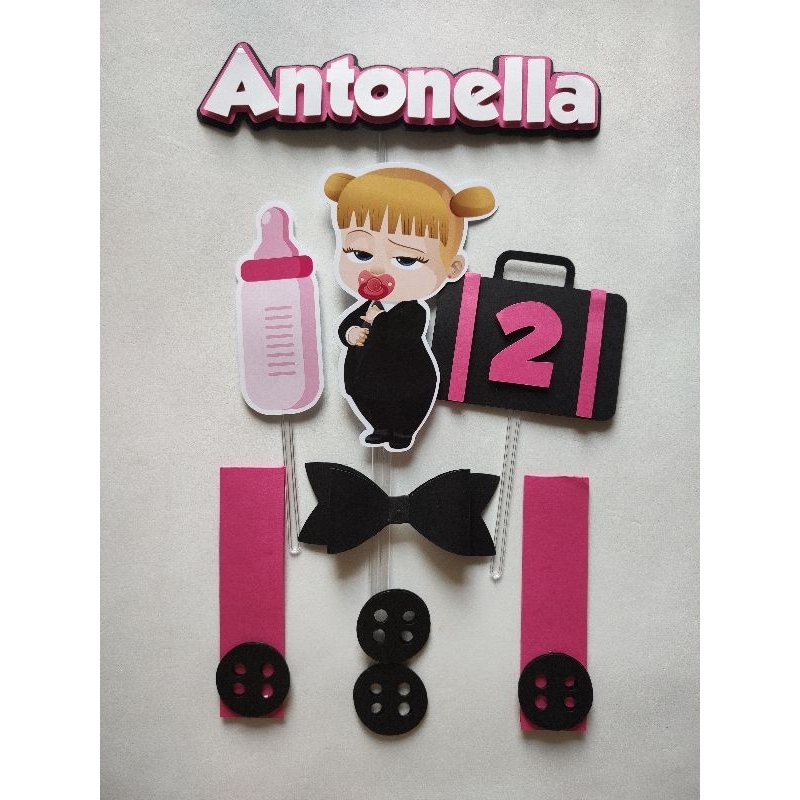 Topo de bolo Poderosa Chefinha - Topper de bolo Poderosa Chefinha Personalizada com nome e idade/mês.