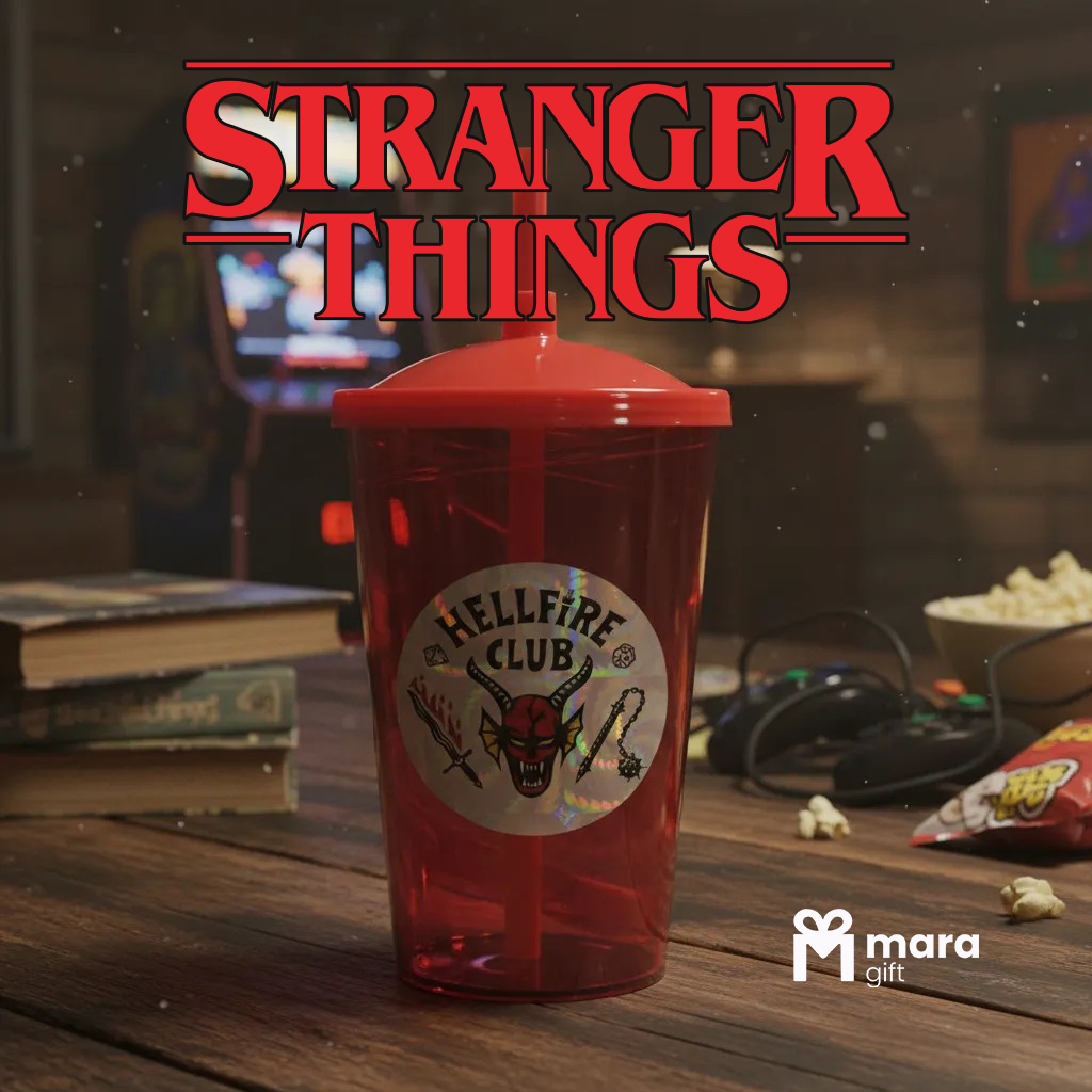 05 Copos Twister Com Adesivo Stranger Things em Oferta na Shopee