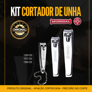 CORTADOR DE UNHA MUNDIAL ORIGINAL – 3 MODELOS | AÇO INOX • CORTE PRECISO • ACABAMENTO PREMIUM em Oferta na Shopee