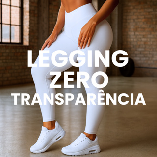Calça Legging Feminina Grossa Cintura Alta Anti Zero Transparência LegFitness Academia Suplex Branca em Oferta na Shopee
