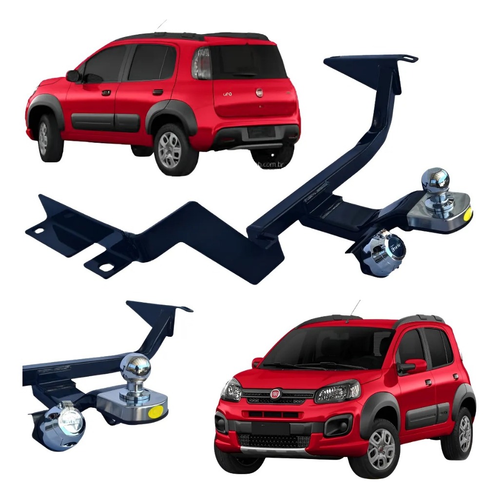 Engate Fixo Fiat Uno Way / Vivace/Drive/ SPORT (Exceto escapamento central) 2011 até 2022 700kg em Oferta na Shopee
