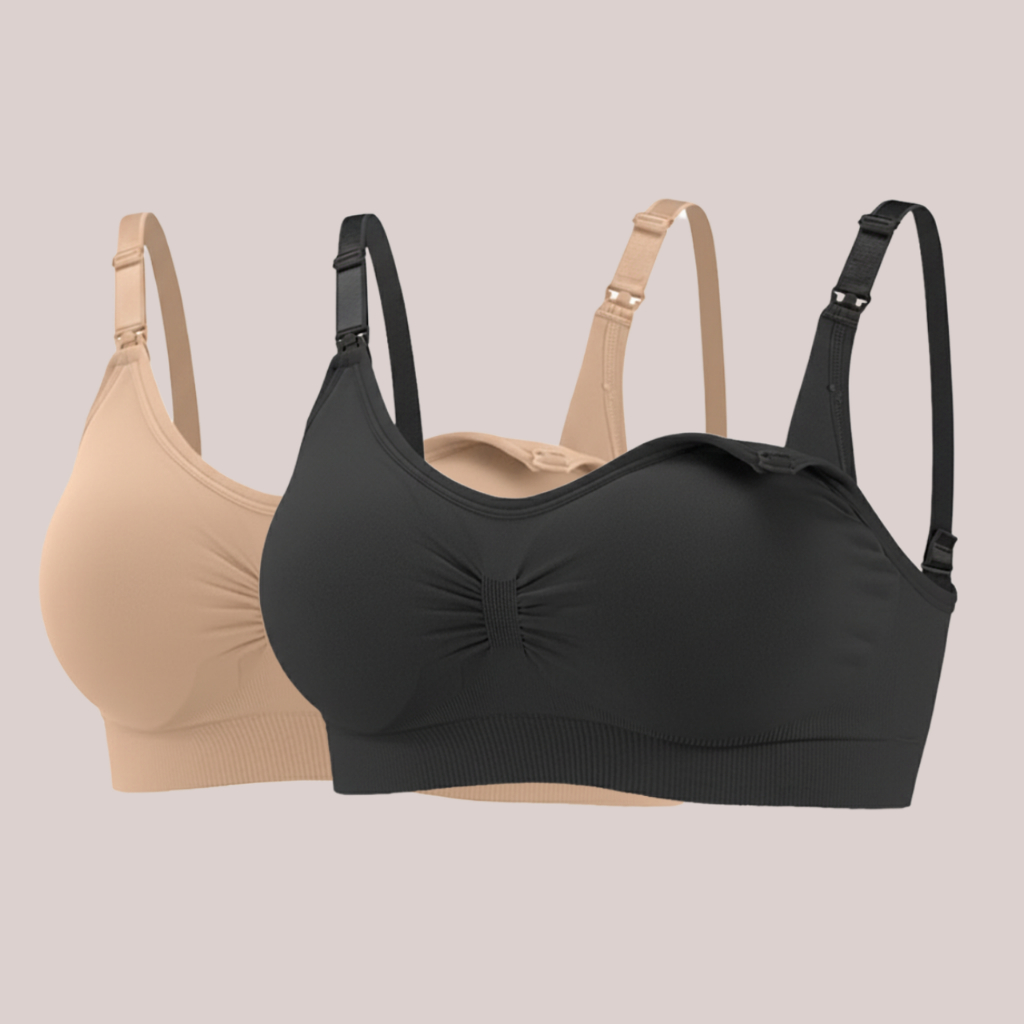 Kit 2 Sutiã Amamentação Zee Rucci Reforçado Gestante Pós Parto Mãe Sem Bojo Click Frontal Conforto
