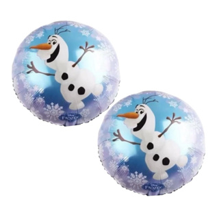 KIT C/5/10 BALÕES METALIZADOS FROZEN OLAF 45cm em Oferta na Shopee