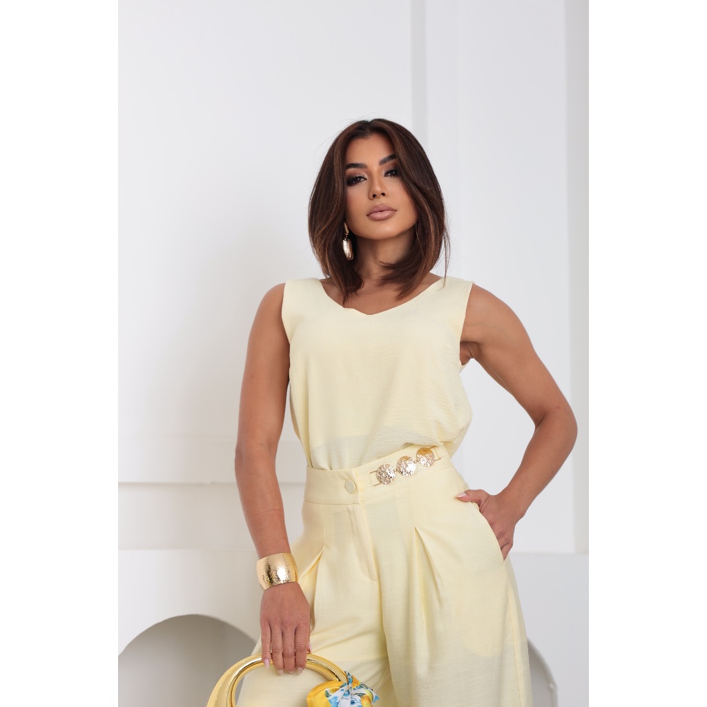 Blusa Regata Feminina Alça Larga Grossa Duna Regata Lisa Básica Elegante