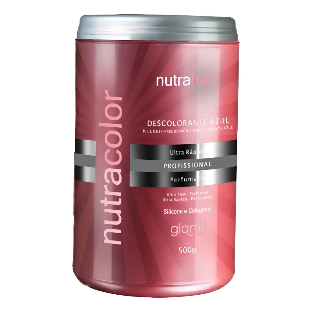 Pó Descolorante Azul Ultra Rápido Nutra Color 500g Nutra Hair