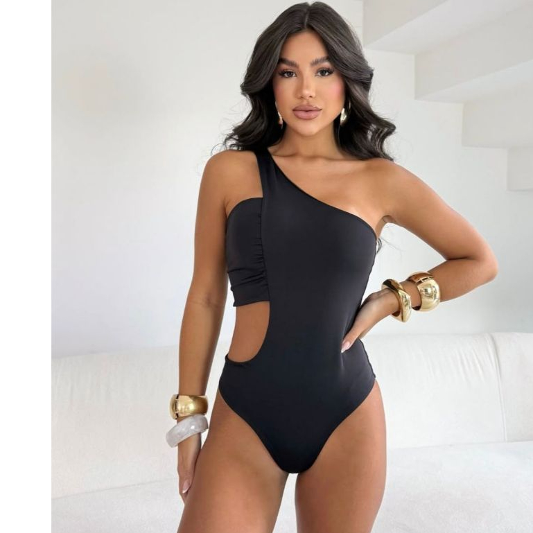 Body Gringa Recorte Mula manca com Duplo Forro Moda Internacional