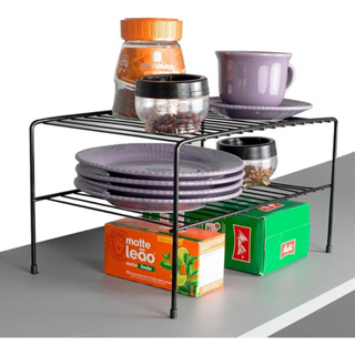 Organizador De Pratos Aramado Suporte Armário Cozinha Aço Reforçado em Oferta na Shopee