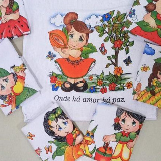 Pano De Prato Nossa Senhora Aparecida 45x75cm (12 PANOS) em Oferta na Shopee