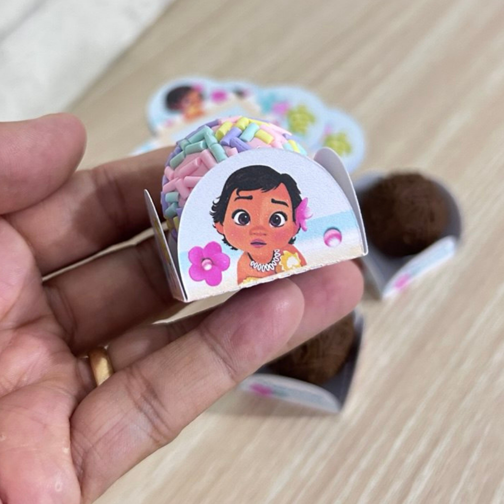 Kit Moana Baby- 50 Forminhas para docinhos 4 pétalas à PRONTA ENTREGA em Oferta na Shopee