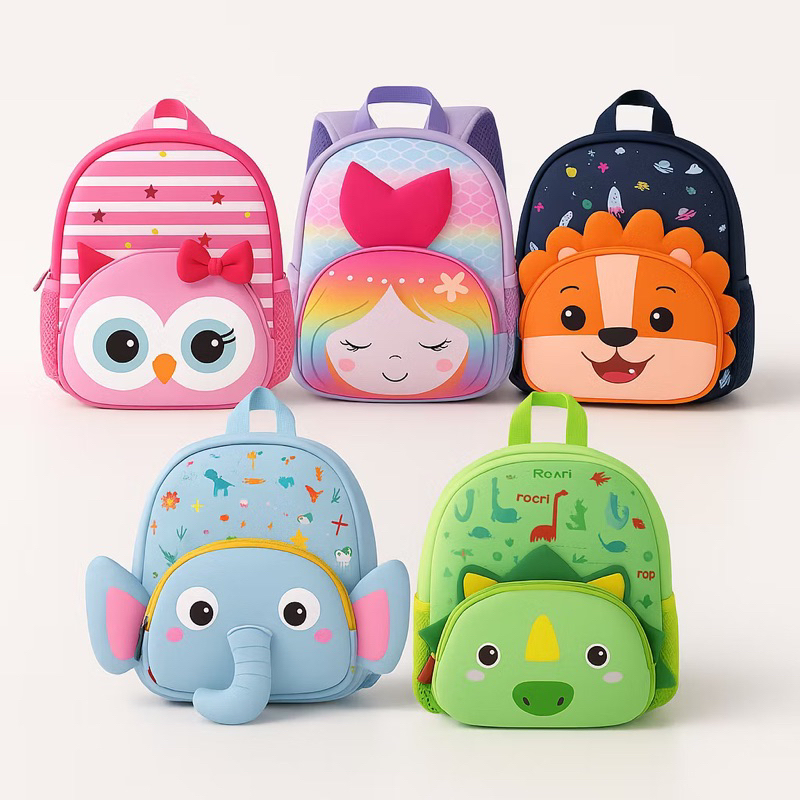 Mochila Infantil Escolar Menina e Menino De Animal