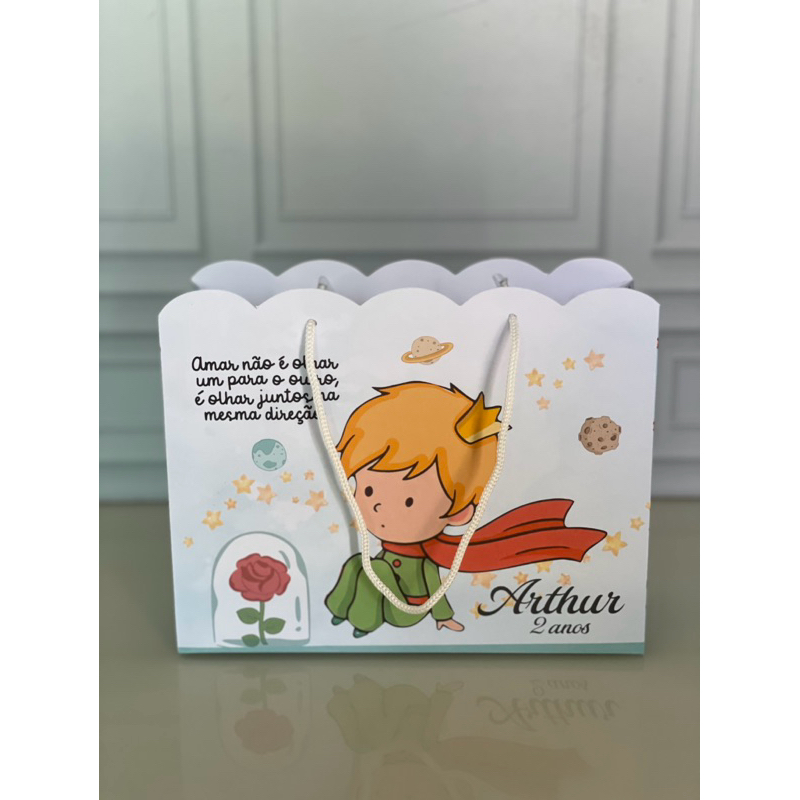 PEGUE E MONTE Sacolinha Pequeno Príncipe | Lembrancinhas| Festas | Fazemos todos os temas em Oferta na Shopee