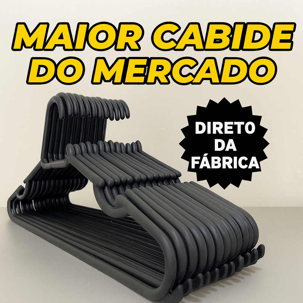 Cabide Grande Com 42cm Adulto Reforçado Cabides Resistente Organização Roupas Casa Kits Variados em Oferta na Shopee