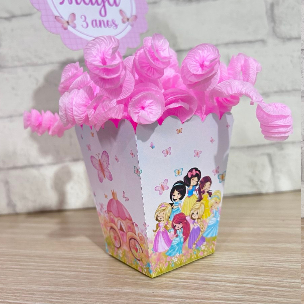 Centro de mesa Princesas Baby Personalizado modelo cachepô-ENVIO RÁPIDO-PEGUE E MONTE