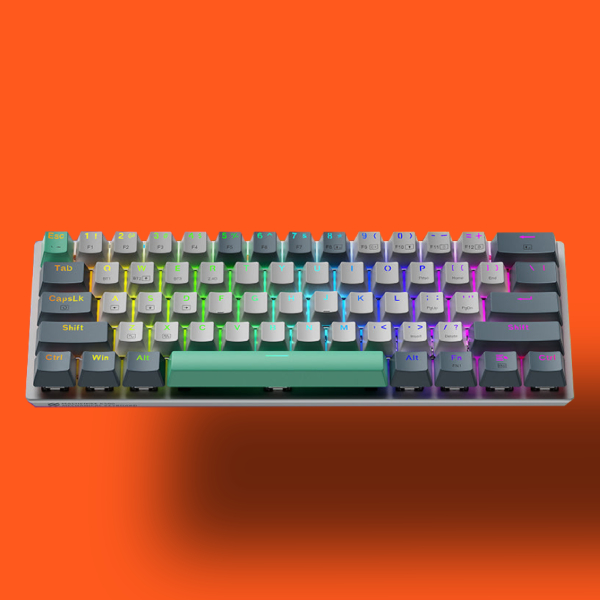 Teclado Gamer Mecânico Machenike K500-B61 RGB 61 Teclas Compacto para PC e Notebook