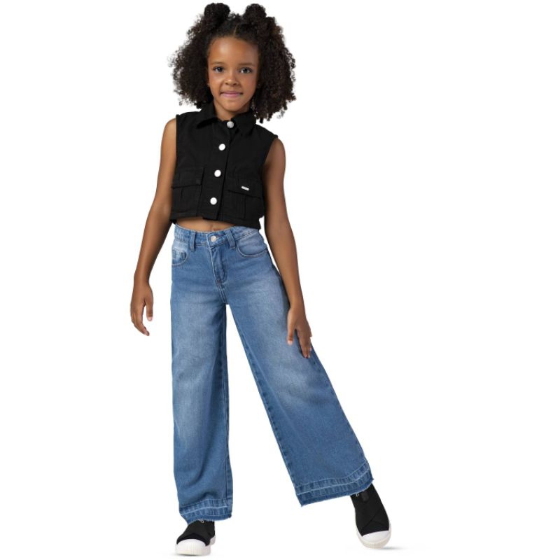 Colete de Sarja Feminino Infantil Mania Kids-6421