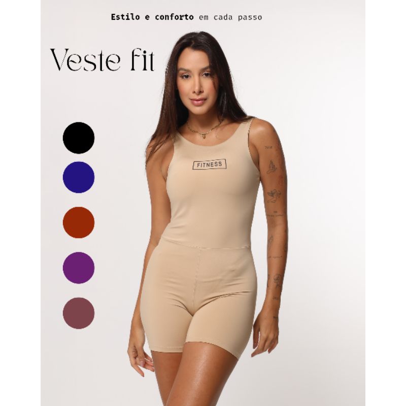 Maiô Macaquito Esportivo Hidroginástica Forrado353 no Busto com Detalhe em Estampa em Oferta na Shopee