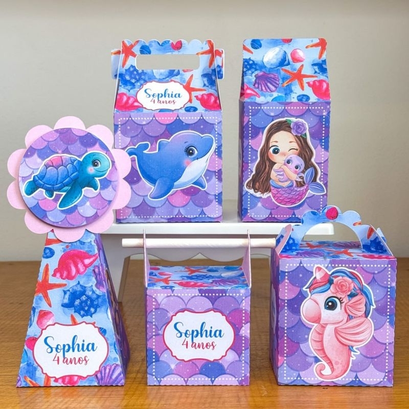 caixinha personalizada sereia
