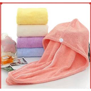 Toalha De Cabelo Banho, Toalha Mágica Para Secar Cabelo De Microfibra Touca Pós em Oferta na Shopee