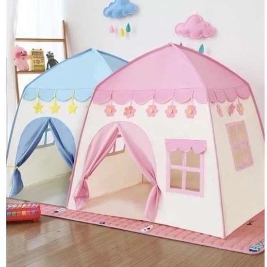 Barraca Infantil com LED Rosa Flor/ Estrela/  Menina Princesa Criança Cabana Infantil em Oferta na Shopee