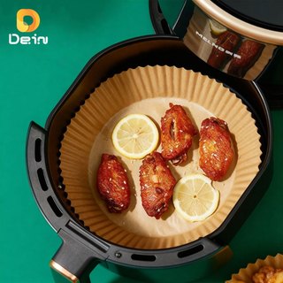 Forma De airfryer Papel Descartável Redondo Antiaderente Para Cozimento Papel