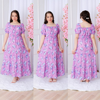 VESTIDO LONGO - VISCOLINO FLORIDO JUVENIL 12/14/16 em Oferta na Shopee