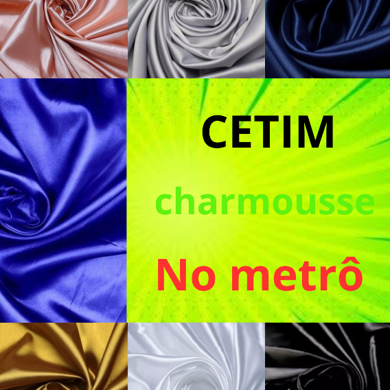 3 Metros Tecido Cetim Charmousse 1,50M Largura Cetim Liso super brilho