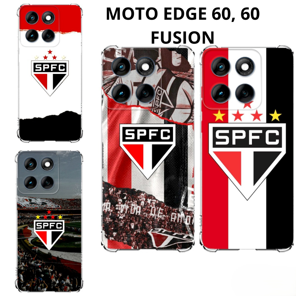 MOTO EDGE 60, EDGE 60 FUSION Capa Inspirada no Tricolor  Capinha Case TPU Time São Paulo SPFC Motorola