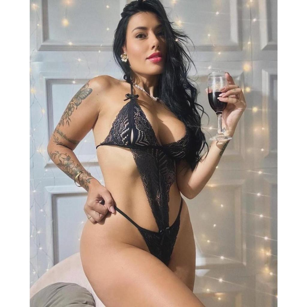 Body em renda apressadinha todo de amarração ajustável no corpo lingerie marido apressado em Oferta na Shopee