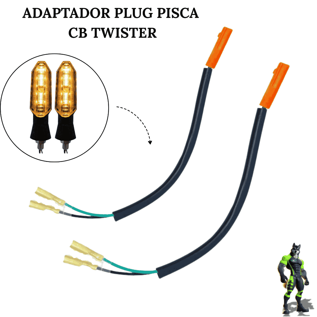 Adaptador Plug Pisca De Led Cb Twister Honda Titan Fan Cargo  FACTOR YBR TODAS em Oferta na Shopee