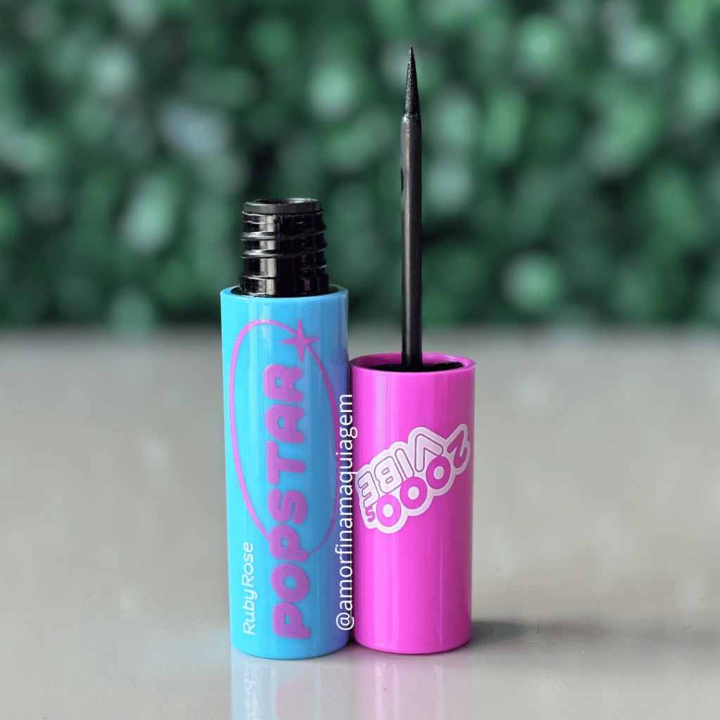 Delineador Líquido Ruby Rose Eyes Don’t Lie Popstar Preto Longa Duração em Oferta na Shopee