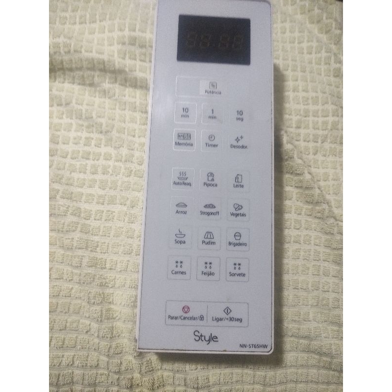 painel completo do microondas Panasonic NN-ST65HW bivolt usada original