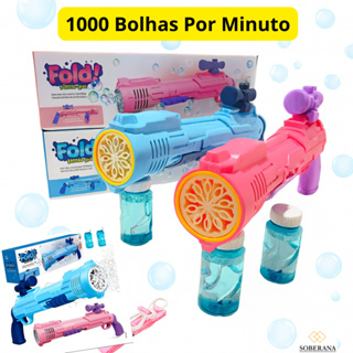 Lança Bolhas Brinquedo Arma Bolha Sabão Pistola com Led Menino Menina Bazuca em Oferta na Shopee