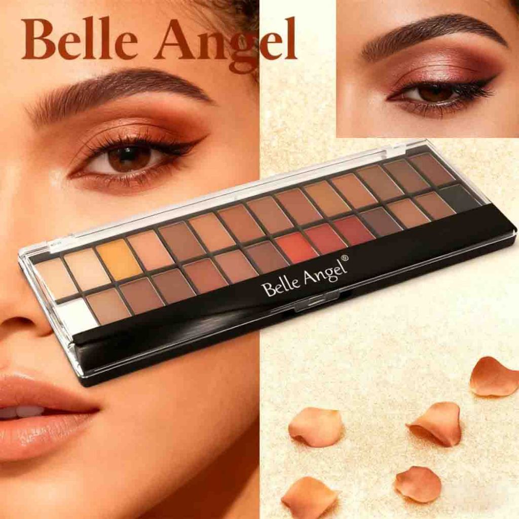 Paleta de Sombras Belle Angel 28 Cores - Formulação Suave e Esfumado Facilitado B013-1