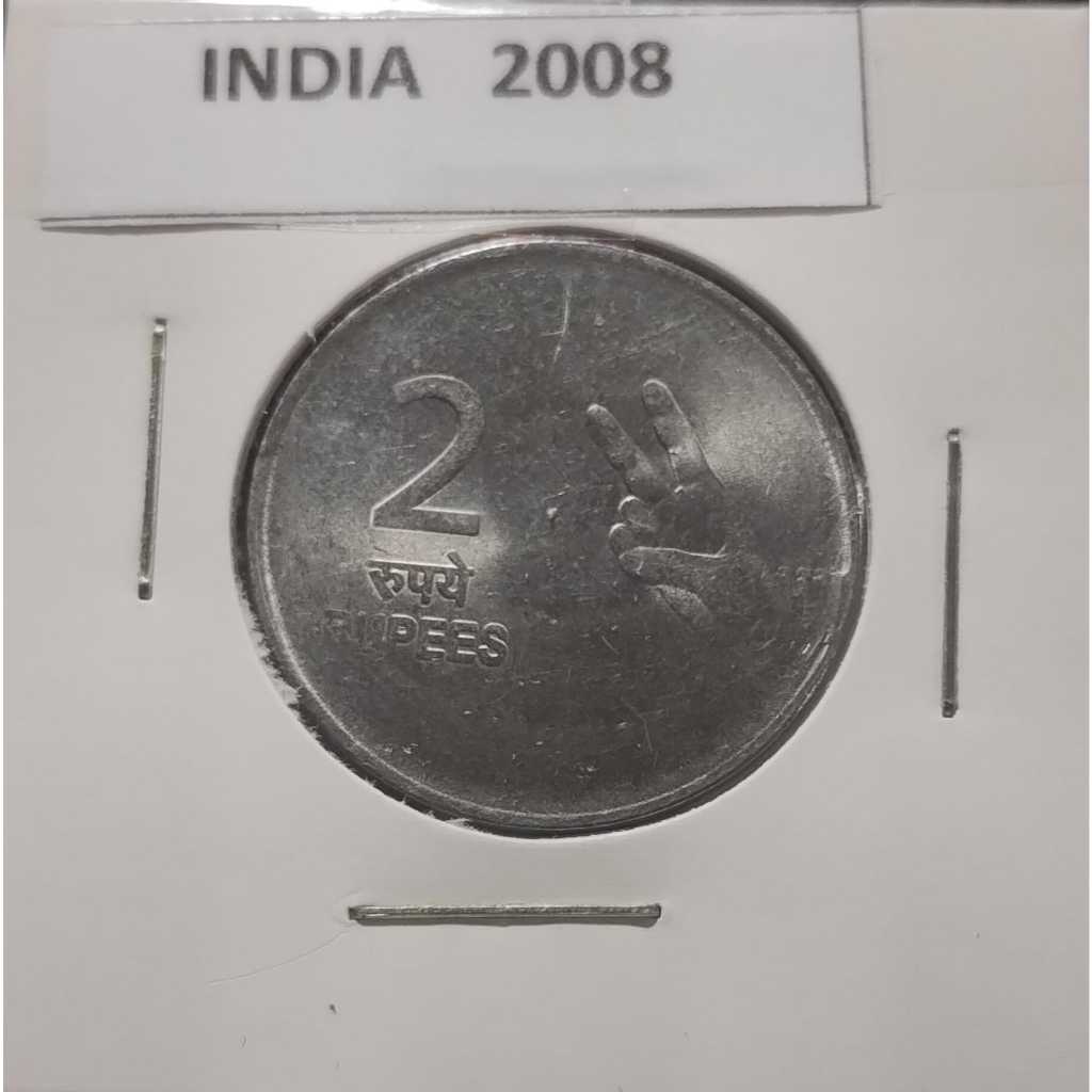 MOEDA INDIA 2008 - 2 RUPIAS - MOEDA ALUMINIO - Y138