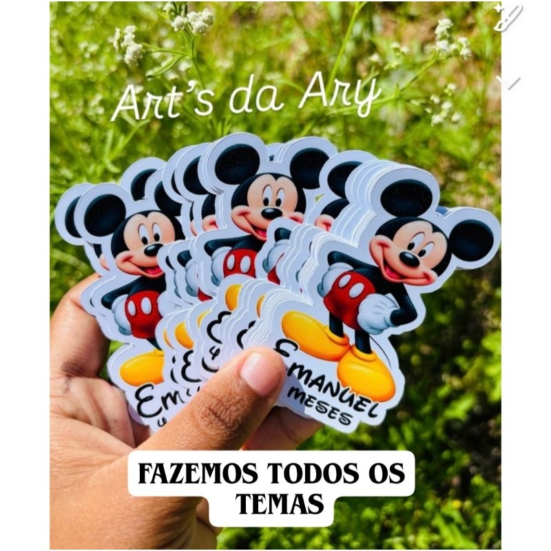 APLIQUE PARA TUBETE DE 13 CM (QUALQUER TEMA) NÃO ACOMPANHA TUBETE - RECORTADO!!! NÃO É ADESIVO em Oferta na Shopee