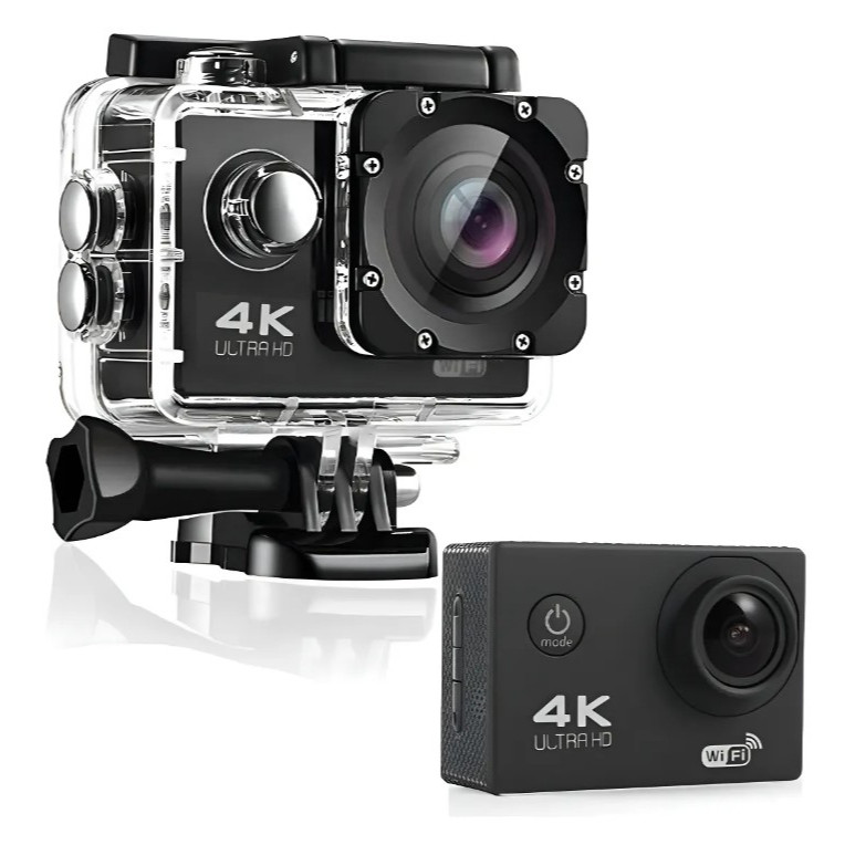 Câmera Filmadora Sport Motocicleta 4k Ultra Hd Wi-fi Capacete Pro Go Action A Prova DAgua 30 Metros