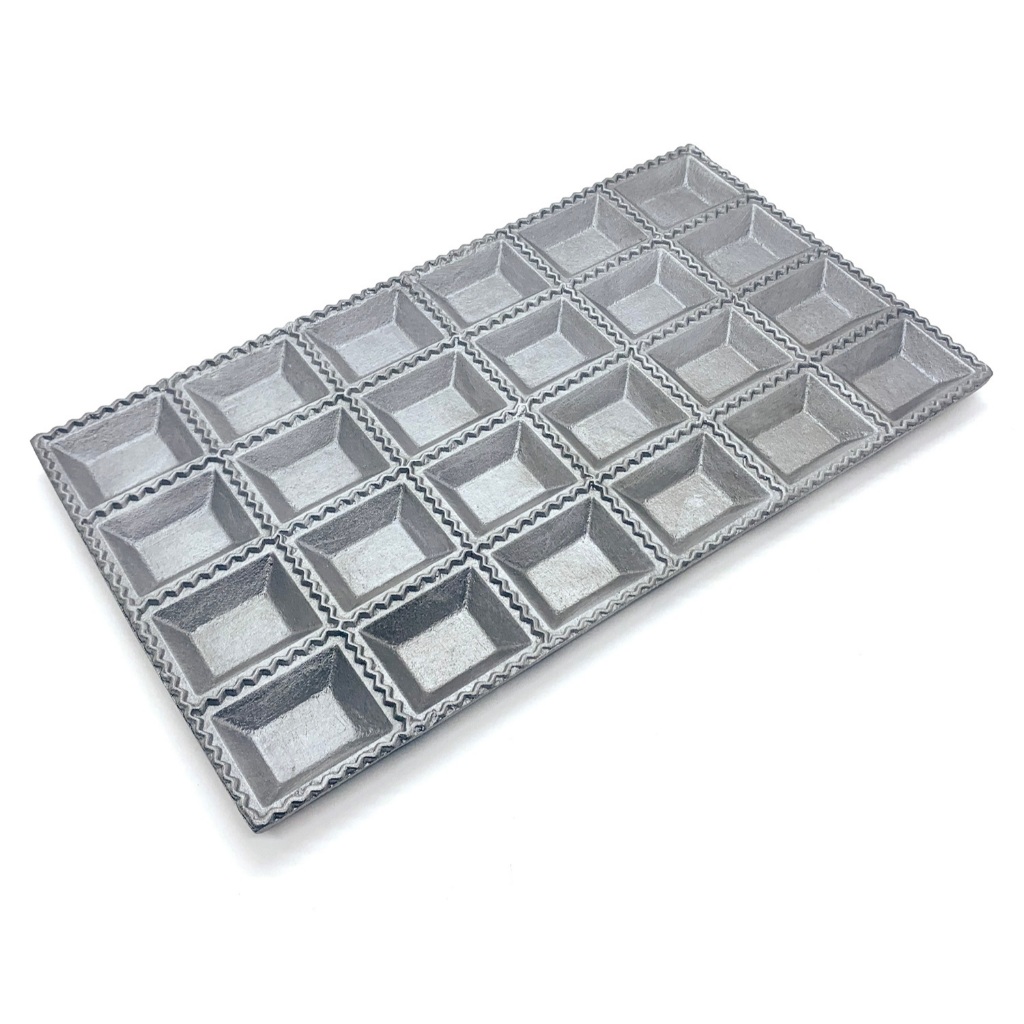 Forma para tortei mini pastel massas salgados de 24 cavidades em alumínio fundido em Oferta na Shopee